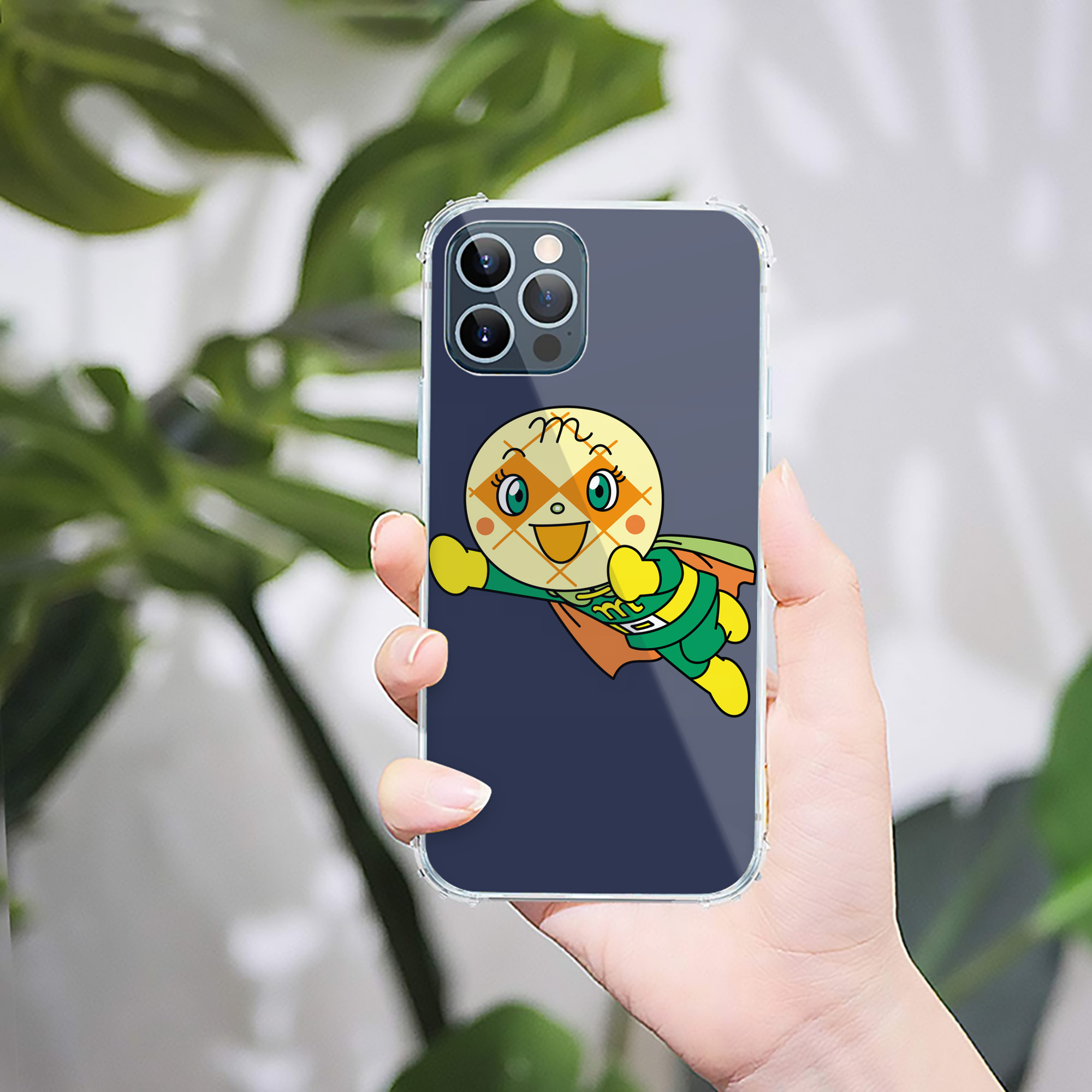（画像用） アンパンマン Anpanman 【iPhone 12シリーズ対応】透明スマホケース（クリアソフトケース）